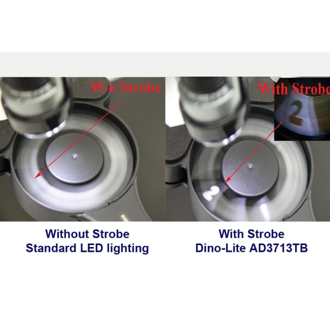 Microscop portabil USB cu iluminare stroboscopica 30fps